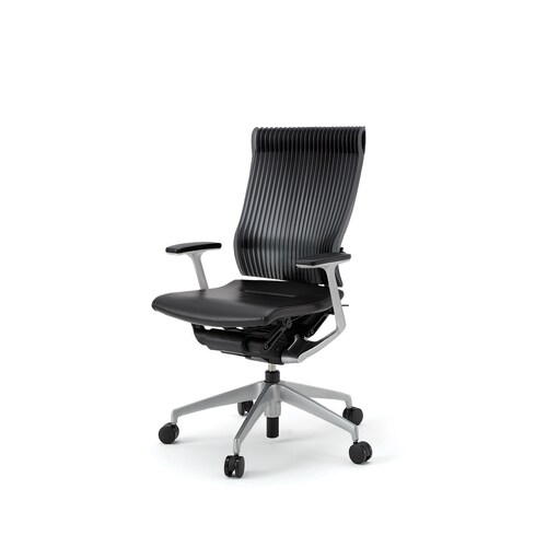 スピーナ T型肘 マネジメント 皮革BK