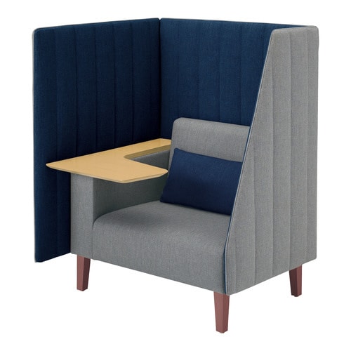 インターバル 3面 天板薄木目 内側色紺