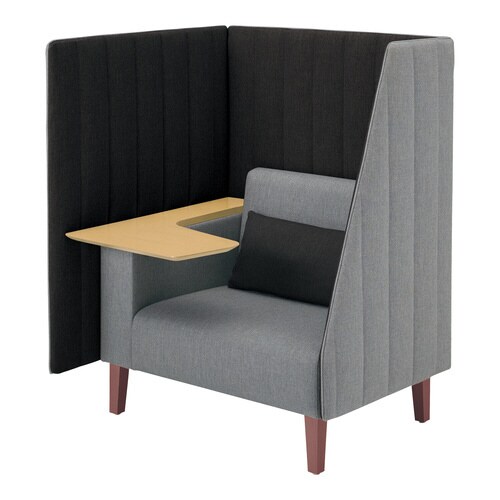 インターバル 3面 天板薄木目 内側色灰