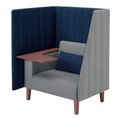 インターバル 3面 天板濃木目 内側色紺