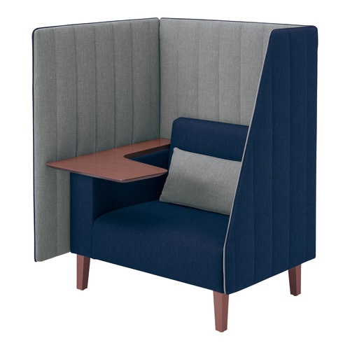 インターバル 3面 天板濃木目 外側色紺