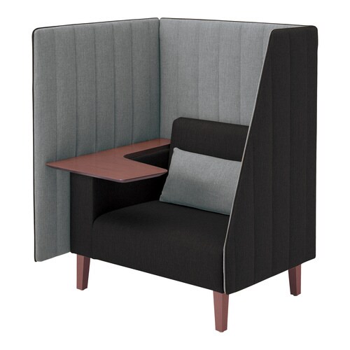 インターバル 3面 天板濃木目 外側色灰