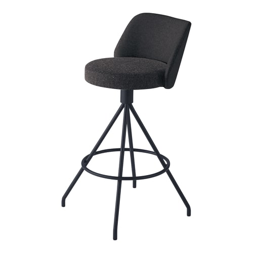 コーデ ハイチェア 黒脚 黒