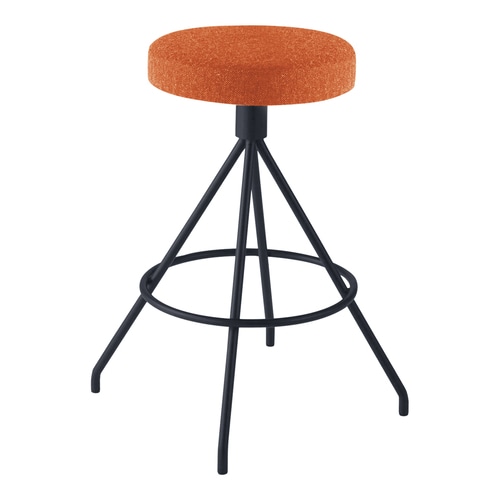 コーデ ハイスツール 黒脚 橙