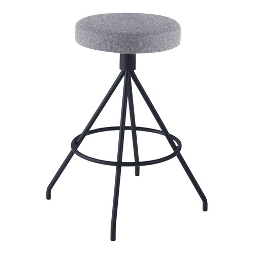 コーデ ハイスツール 黒脚 明灰