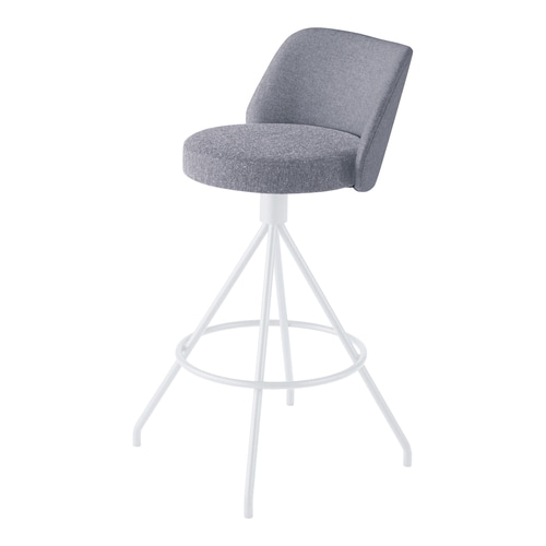 コーデ ハイチェア 白脚 明灰