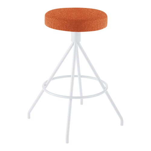 コーデ ハイスツール 白脚 橙