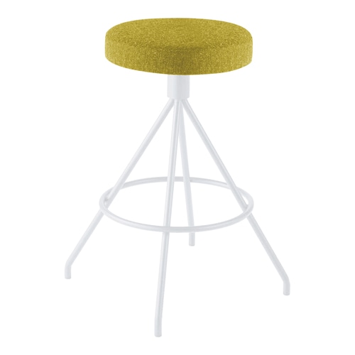 コーデ ハイスツール 白脚 黄