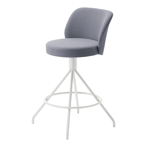 コーデ ミドルハイチェア 白脚 明灰