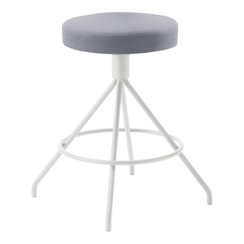 コーデ ミドルハイスツール 白脚 明灰