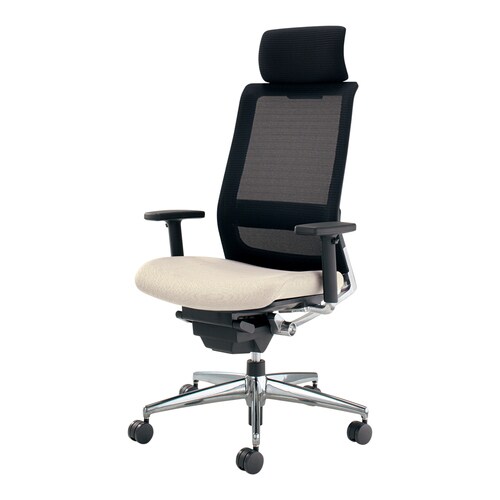 エアフォート 上下肘 ヘッドレスト付 座白 軟床用