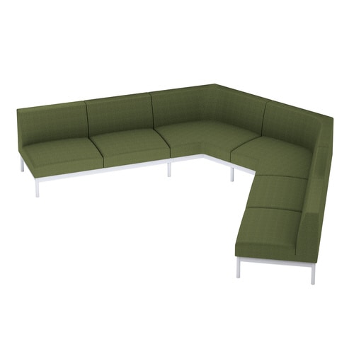 ソファ コレッソ 車座A 座緑 脚白