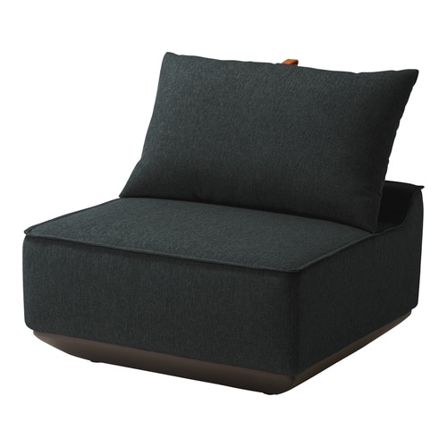 ラウンジソファ メッティ 1連シート 黒