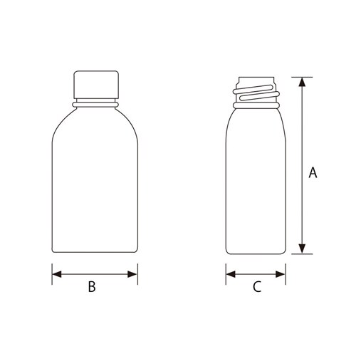 1型投薬瓶 茶 200ml 100本入