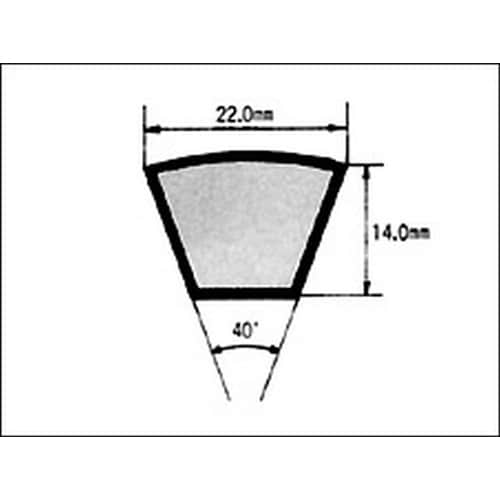 耐熱Vベルト(レッド)C型 No.69
