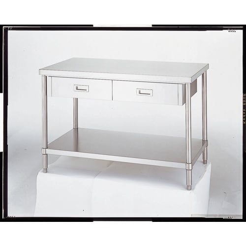 SUS作業台 WDB−18090 片面引出/ベダ棚