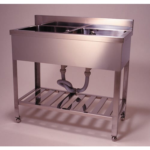 流し台二槽型SUS430900×600×H800