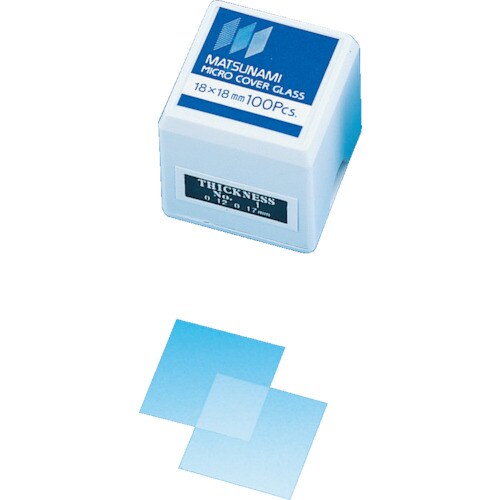 TGK カバーグラス#1 正方形 18X18 (1