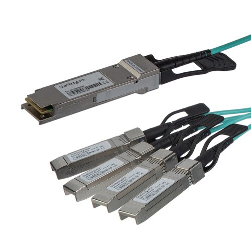 QSFP+アクティブ光ブレークアウトケーブル5m