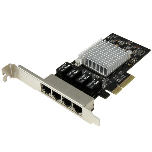 ギガビット PCIe LANカード 4ポート