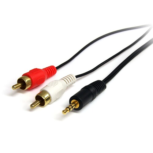 オーディオ変換ケーブル 3.5mm/RCA オス