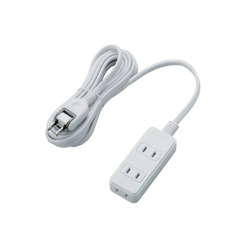 ほこり防止付きシャッタータップ 3個口 WH 3m