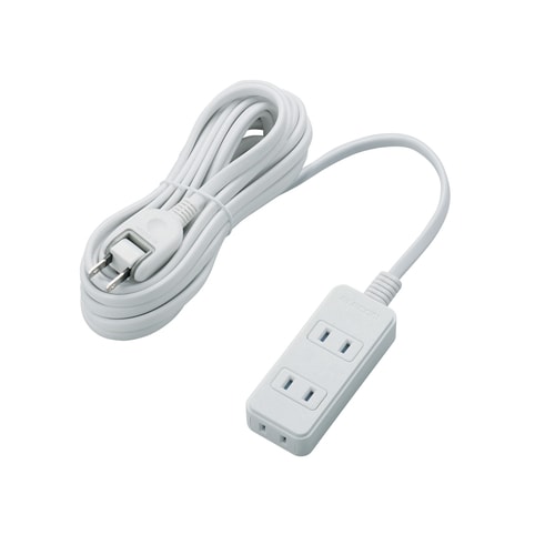 ほこり防止付きシャッタータップ 3個口 WH 5m