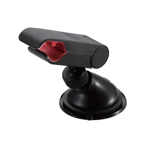 車用スマホスタンド/ゲル吸盤/クリップ/ブラック