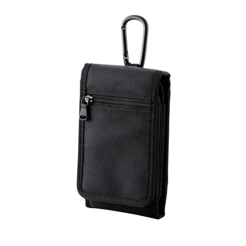 2台収納 薄型 耐衝撃 ファスナー タフブラック