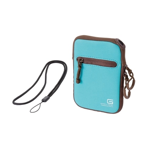 デジカメケース ネックストラップ付 Sサイズ BL