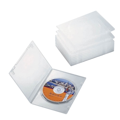 DVDスリムトールケース10枚パック クリア