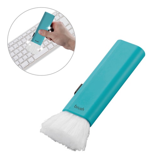 コンパクト収納 2種類の毛 ブルー