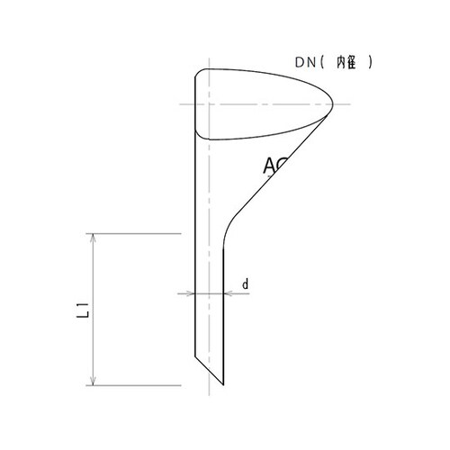 半月形粉末ロート φ60