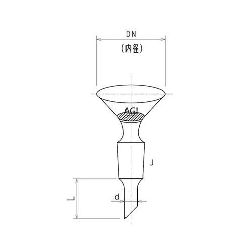セミ・ミクロ フィルター板付ロートφ45