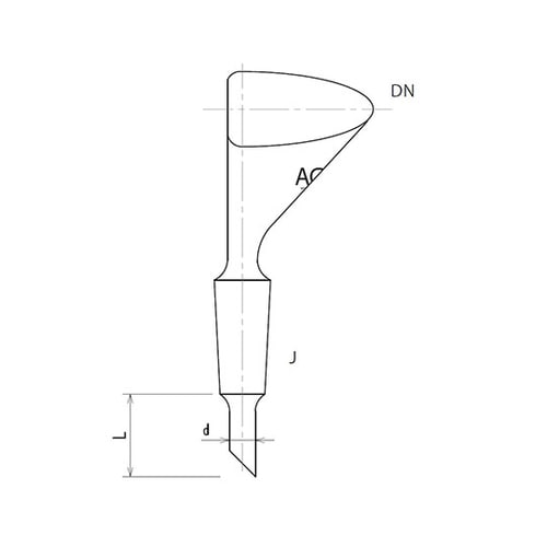 半月形摺付ロート φ60 3774−60−3L
