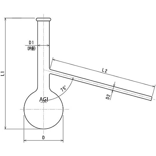 3326−250タール酸定量蒸留フラスコ