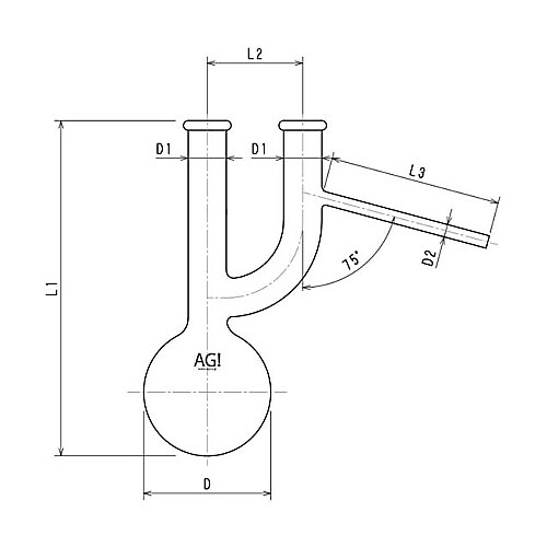 3328−300クライゼンフラスコ