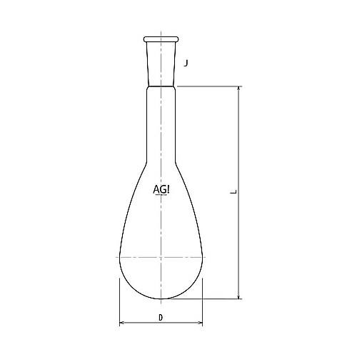 3212−500−4Lケルダールフラスコ