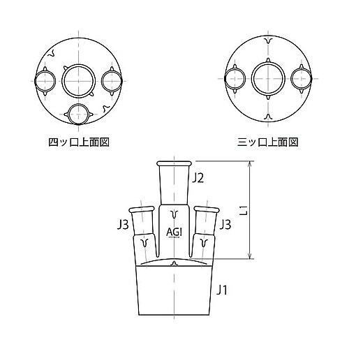 3272−12M−3重合フラスコカバー