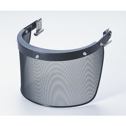 金属メッシュ保護面 ヘルメット用 平面カ−ブ
