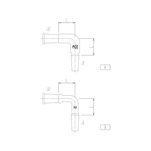 2508−1L 連結管曲管(90°)