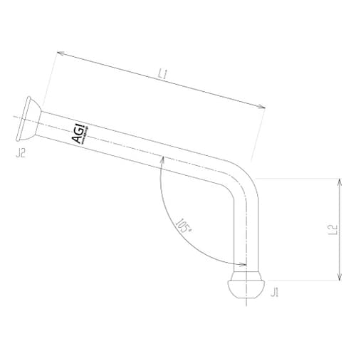 2575−B−100 L字連結管