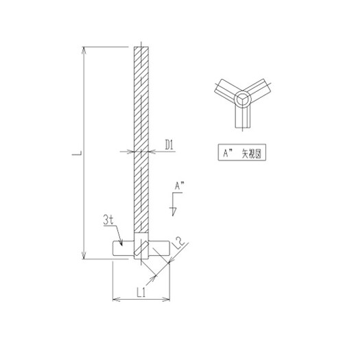 3358−10N/40 タービン型撹拌棒