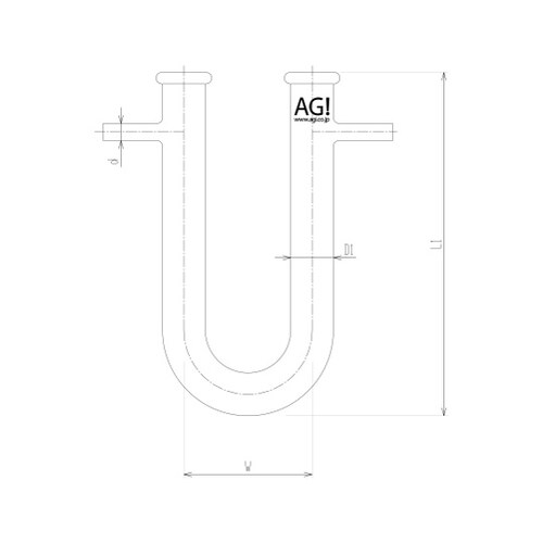 2390−04 枝付U字カルシウム管