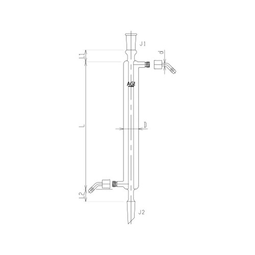 3400−500W−4Lリービッヒ冷却器