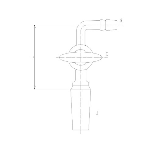 2412−4L ガラスコック付排気管