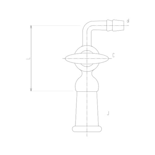 2420−4L ガラスコック付排気管