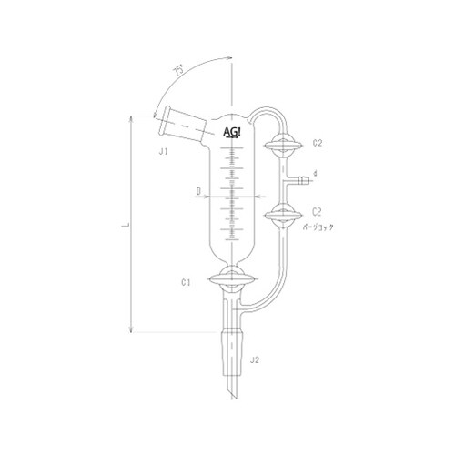 3674−300−4Lウィットマ分留受器