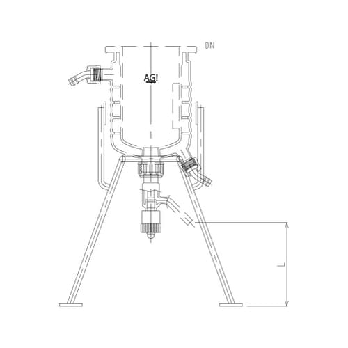 3980−300 反応容器用架台