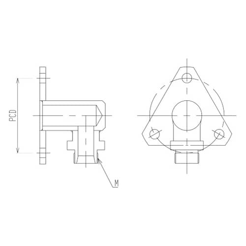9131−15/16LMネジ変換フランジ